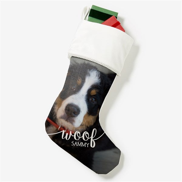 Dog & Cat Personalized Pet Photo Christmas Stockings - 21884