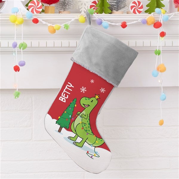 Dinosaur Personalized Christmas Stockings - 21887
