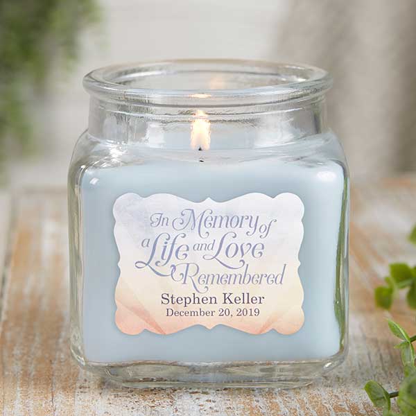 In Memory Personalized Scented Memorial Candles - 21899