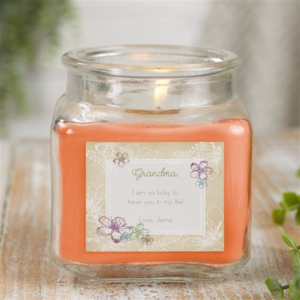 Personalized Scented Glass Candle Jar Gift For Her - 21917