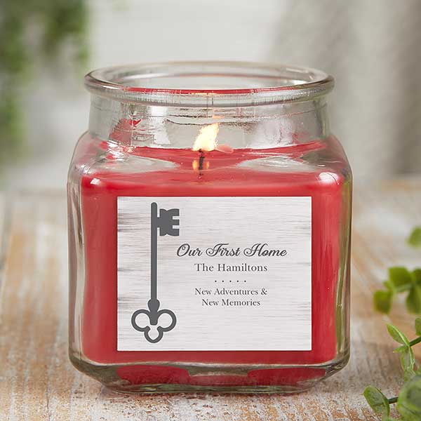 Housewarming Candle Gift Personalized Scented Glass Candle Jar - 21922