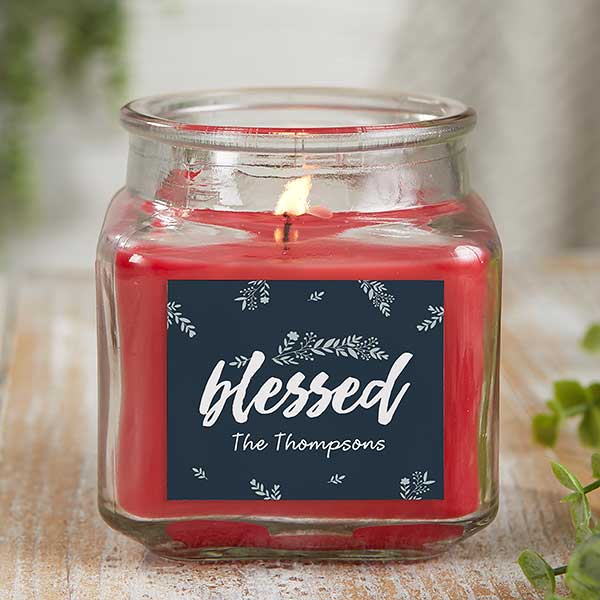 Cozy Home Personalized Rustic Candle Gift - 21923