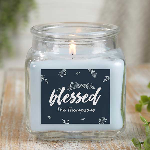 Cozy Home Personalized Rustic Candle Gift - 21923