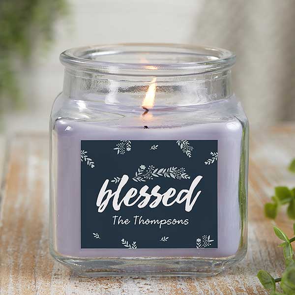 Cozy Home Personalized Rustic Candle Gift - 21923