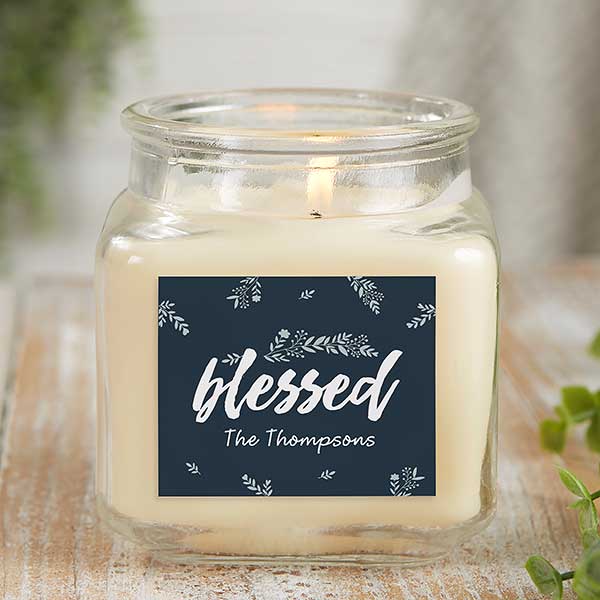 Cozy Home Personalized Rustic Candle Gift - 21923