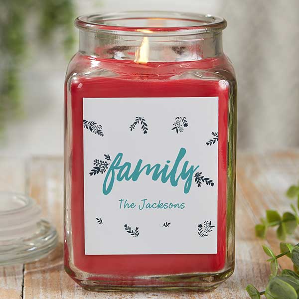 Cozy Home Personalized Rustic Candle Gift - 21923