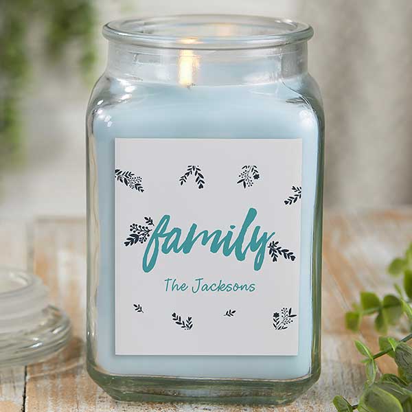 Cozy Home Personalized Rustic Candle Gift - 21923
