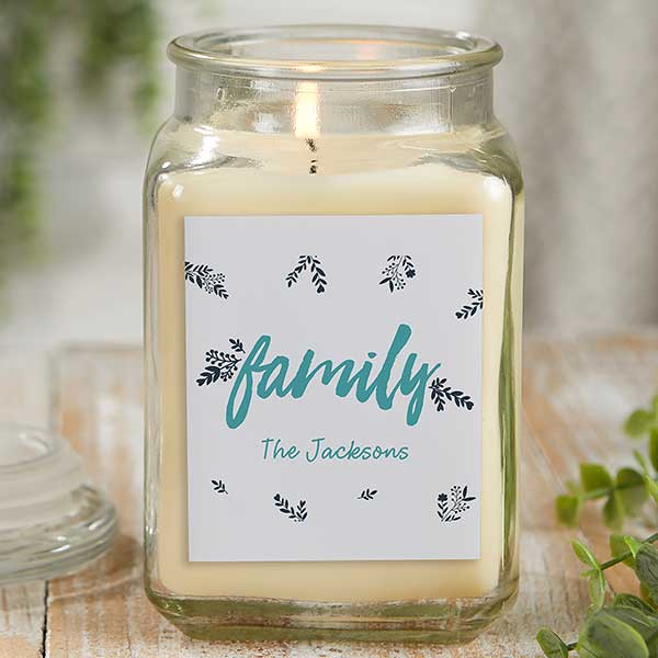 Cozy Home Personalized Rustic Candle Gift - 21923