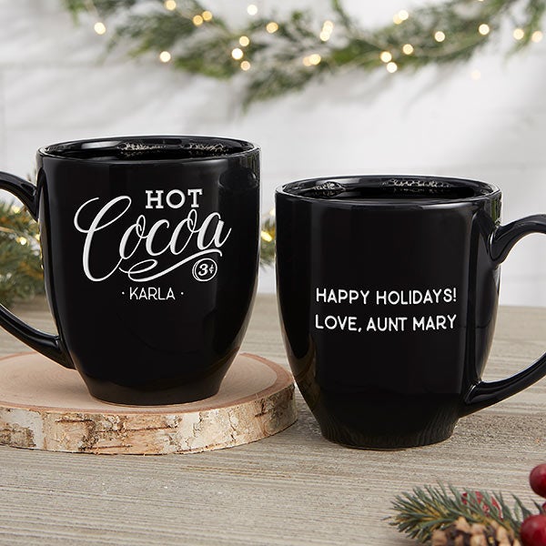 Hot Cocoa Personalized Vintage Bistro Mug - 21934