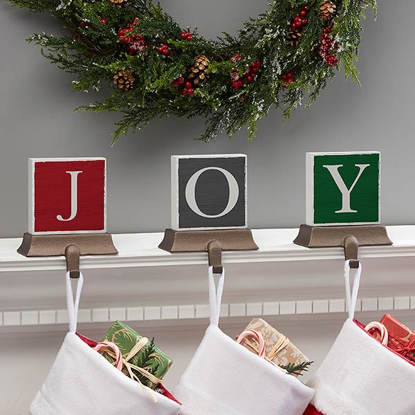 Personalized Festive Letter Stocking Holders - 21952