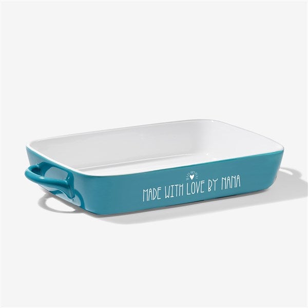Made With Love Personalized Ceramic Bakeware - 21956