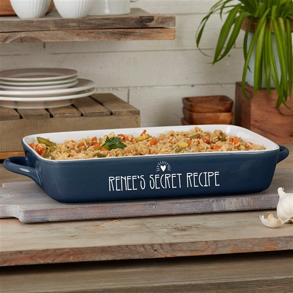 Personalized Casserole Dish - Kitchen Gifts for Mom