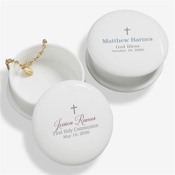 God Bless Personalized Keepsake Box - First Communion Gift - 21983