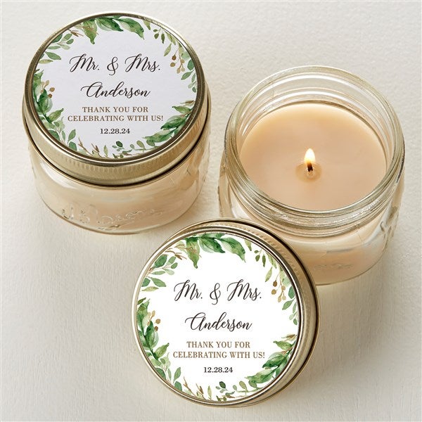 Wedding Favors Personalized Candle Jars