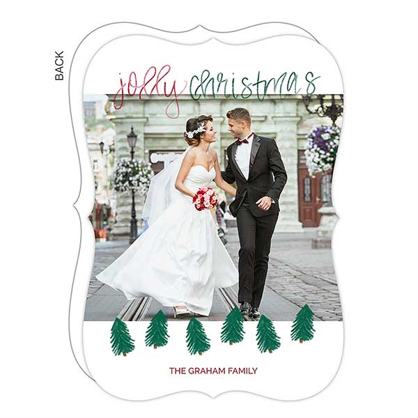 Jolly Trees Christmas Photo Cards - 22096
