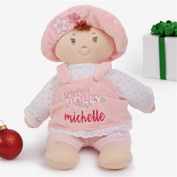 Embroidered My First Blonde Baby Doll by Baby Gund