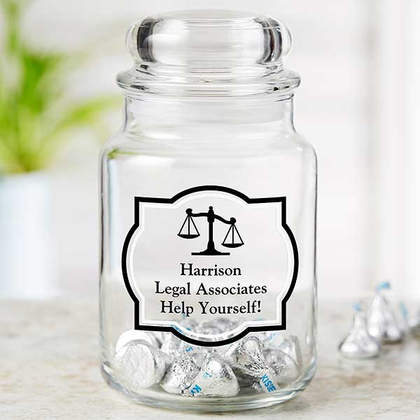 Legal Office Personalized Treat & Candy Jar  - 22224