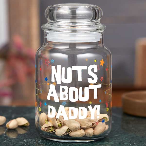 Nuts About You Personalized Glass Treat & Candy Jar - 22231