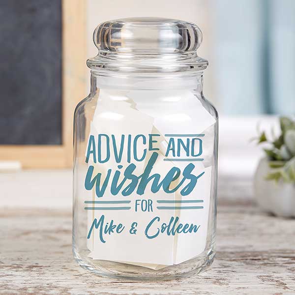 Classic Celebrations Engraved Glass Bathroom Jar