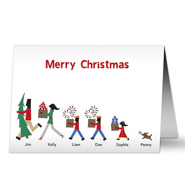 family decorators christmas card