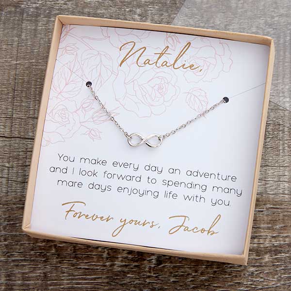 Classic Romance Necklace With Personalized Display Card - 22310