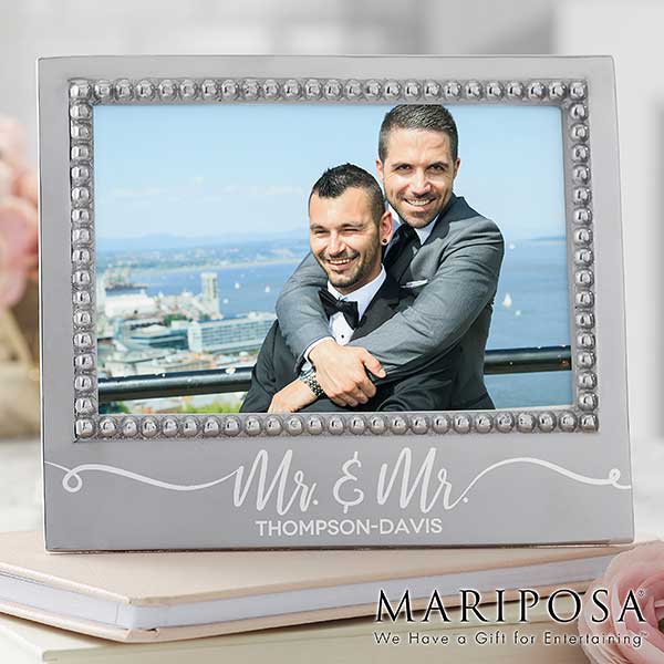 Mariposa Mr & Mr Wedding Picture Frame Wedding Gifts
