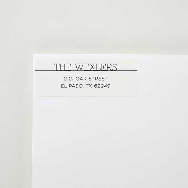 modern return address labels