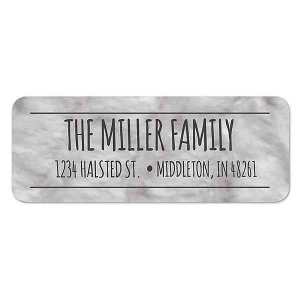 Simply Gray Return Address Labels