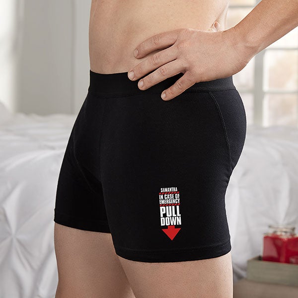 In Case of Emergency Personalized Boxer Briefs