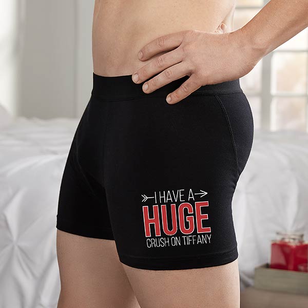 I Have A Huge Crush On You Personalized Boxer Briefs - 22381
