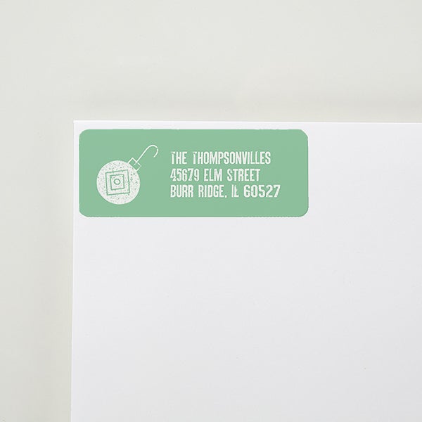 christmas reindeer personalized return address labels