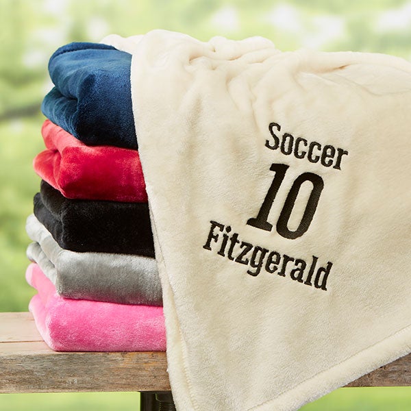 Personalized Sports Fleece Blankets - 22428