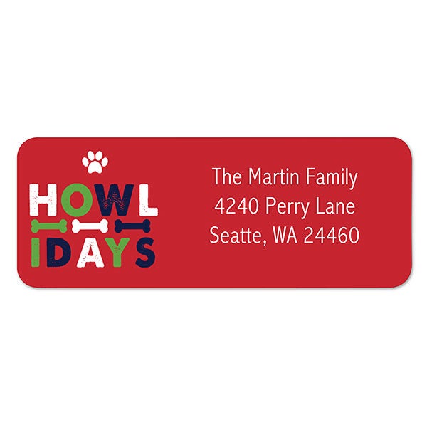 Happy Howlidays Address Labels - 22484