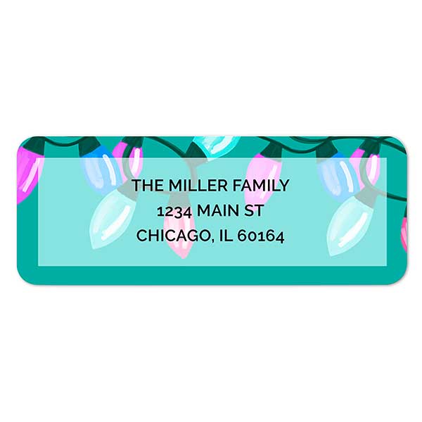Merry & Bright Return Address Labels - 22498