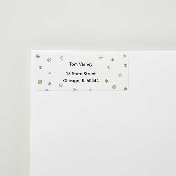 hanukkah snowflakes return address labels snowflake return address labels