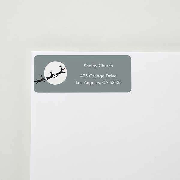 santa sleigh address labels