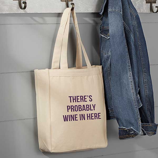 Expressions Personalized Canvas Tote Bags - 22615