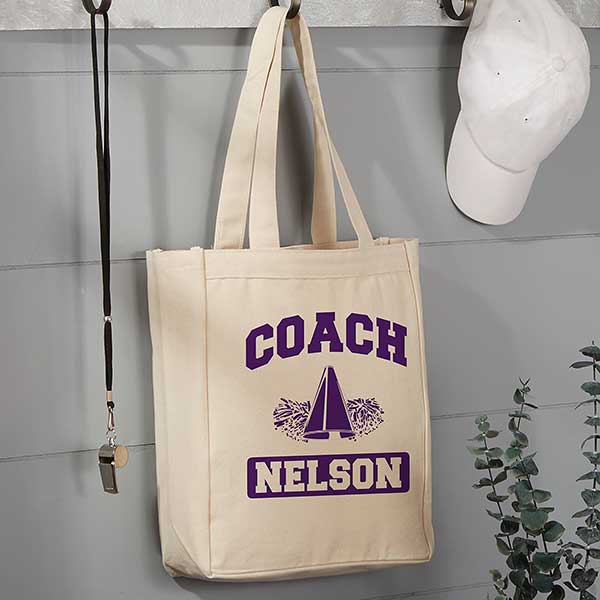 Personalized Canvas Tote Bags For Coaches - 22623