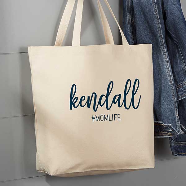 Tribal Name Personalized Small Canvas Tote Bag