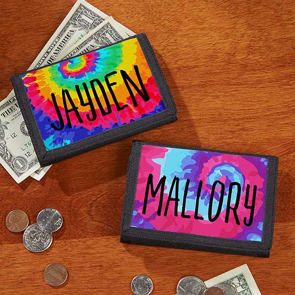 Tie-Dye Fun Personalized Kids' Wallet - 22643