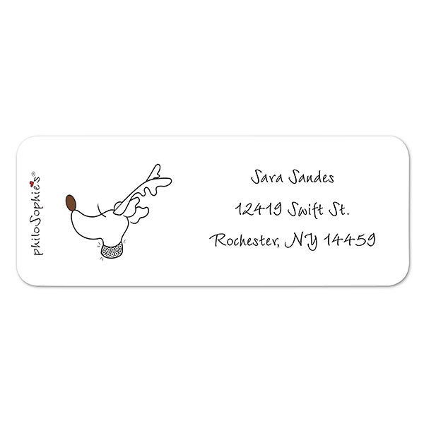 Holiday Reindeer Return Address Labels  - 22686