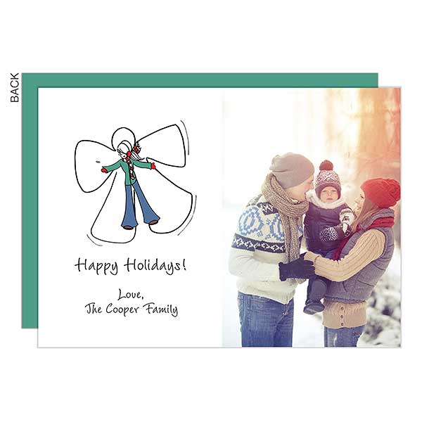Snow Angel Photo Holiday Cards - 22689