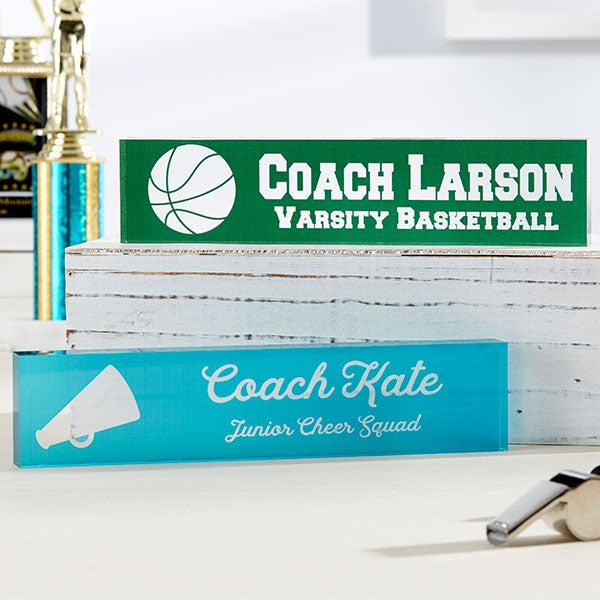 Personalized Coach Desk Name Plate 1 Coach