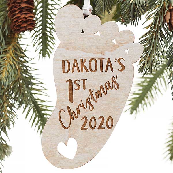 baby footprint ornament