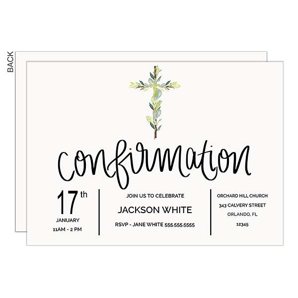 confirmation botanical cross party