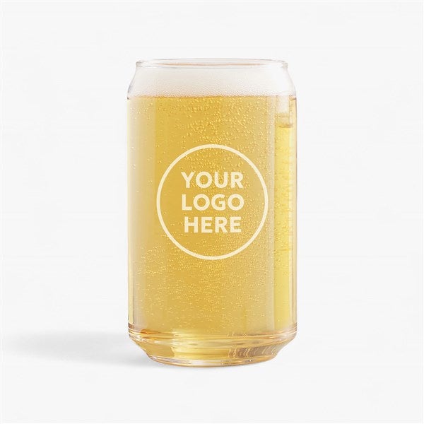 Personalized Logo Engraved Beer Can Glass  - 22836