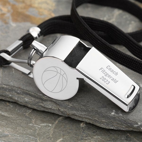 Custom Engraved Coach Name Stainless Steel Whistle
