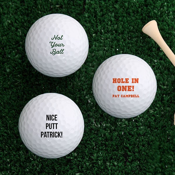 Personalized Golf Balls - Add Any Text - 22872