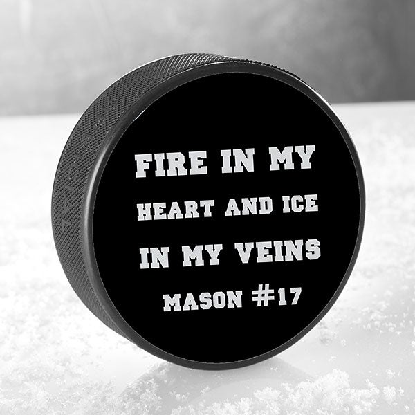 Personalized Hockey Pucks - Add Any Text - 22876