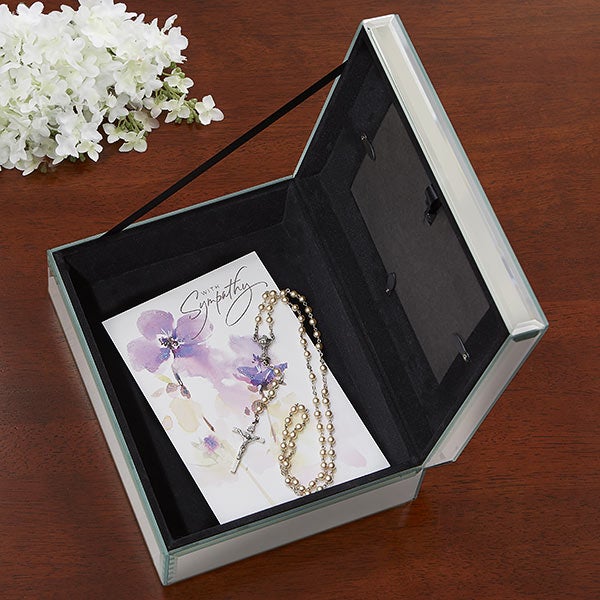 Memory A Treasure Engraved Mirrored Photo Box